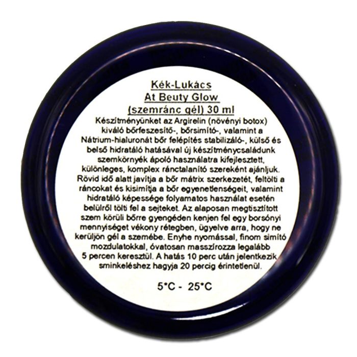 Kék Lukács At Beauty Glow szemránc gél növényi botox ránctalanító 30 ml